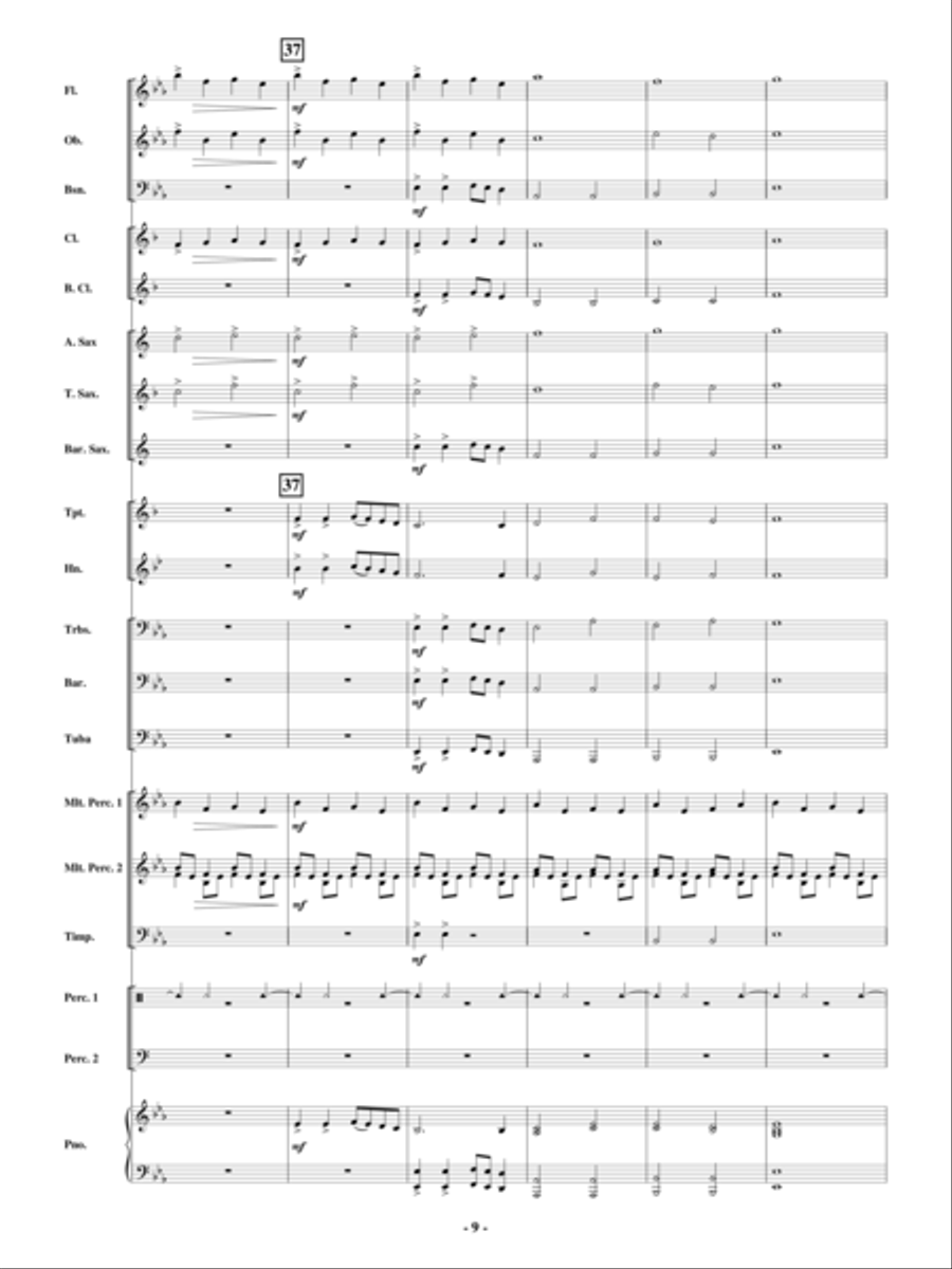 Holiday Bells Are Ringing Concert Band scores gallery preview page 8