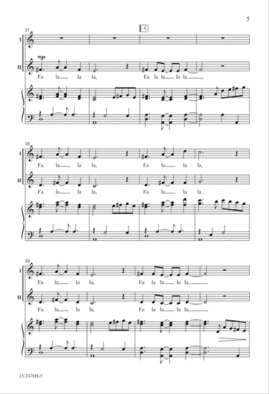 A Festive Fa La La 2-Part scores gallery preview page 6