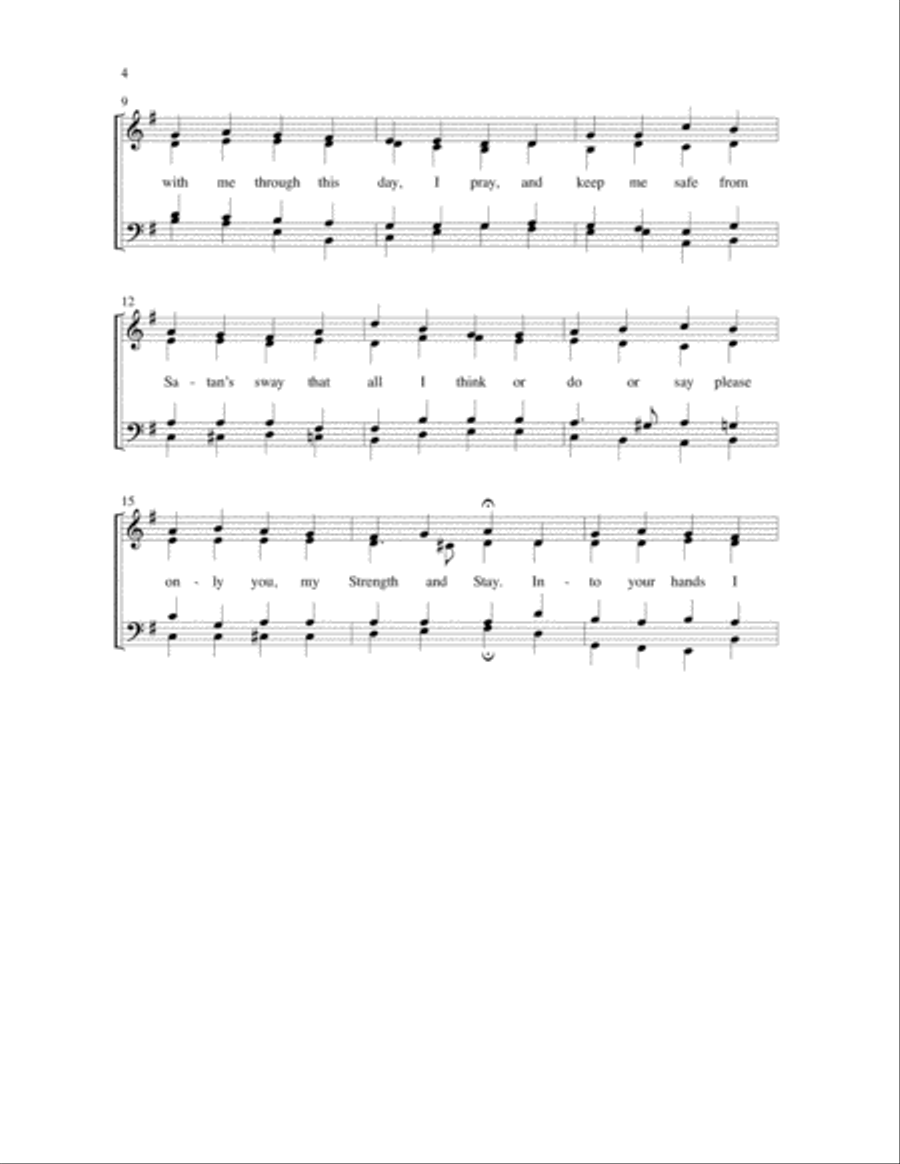Luther's Morning Prayer & Luther's Evening Prayer 4-Part scores gallery preview page 3