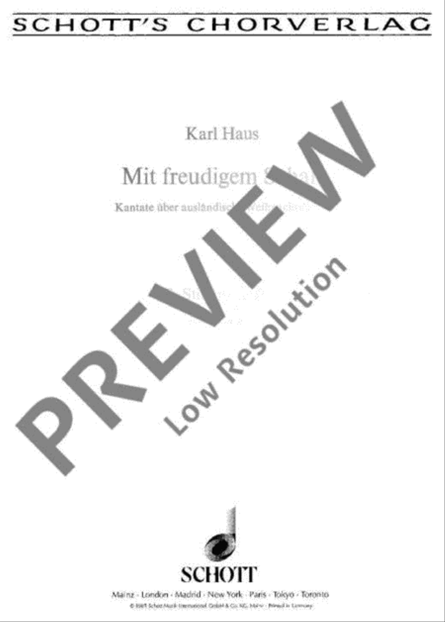 Mit freudigem Schall Choir scores gallery preview page 2