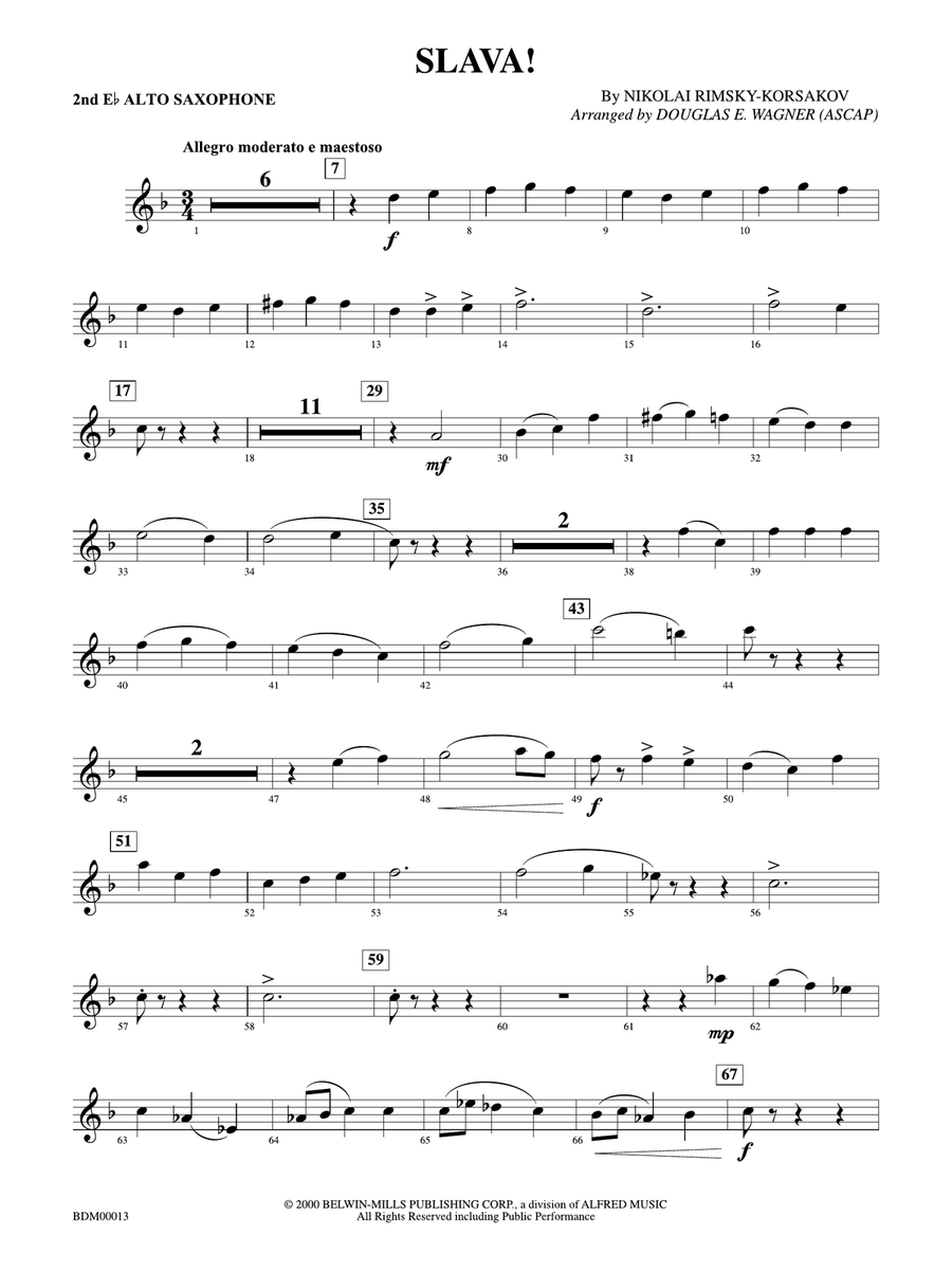Slava: 2nd E-flat Alto Saxophone