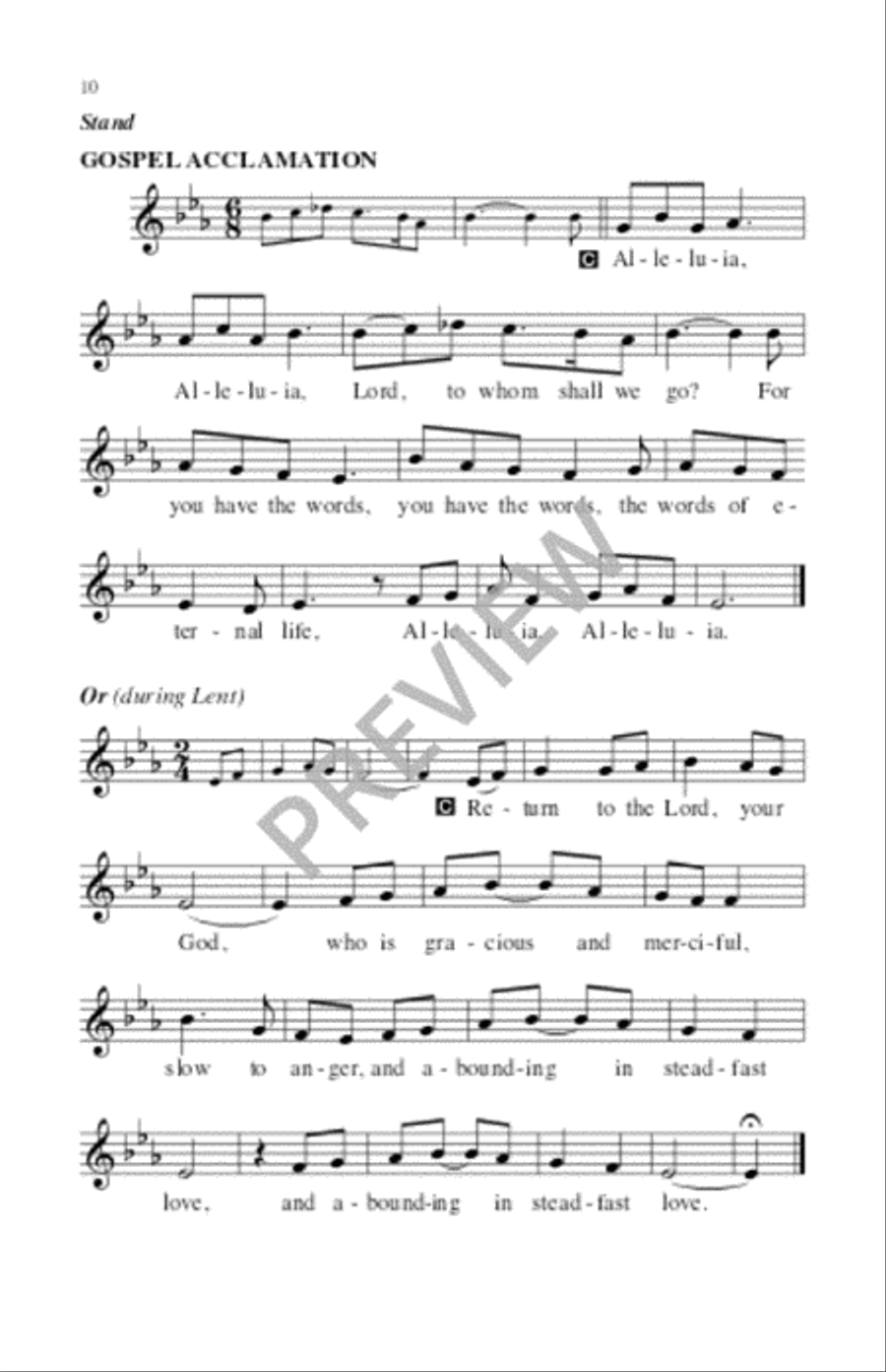 Tree of Life Setting, Holy Communion - Assembly edition Unison Choir scores gallery preview page 11