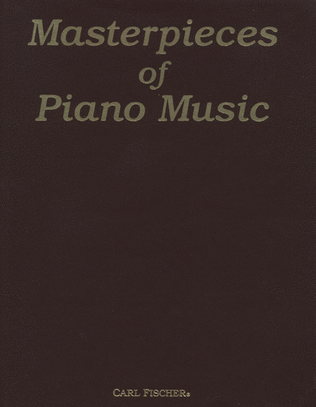 Book cover for Masterpieces of Piano Music