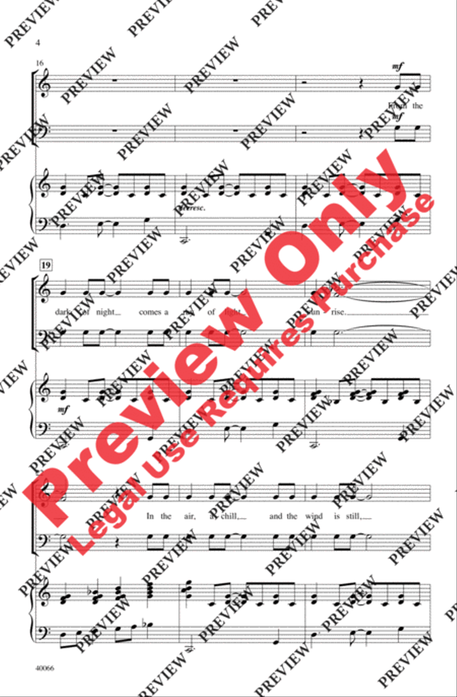 Sunrise Sunrise 3-Part scores gallery preview page 4