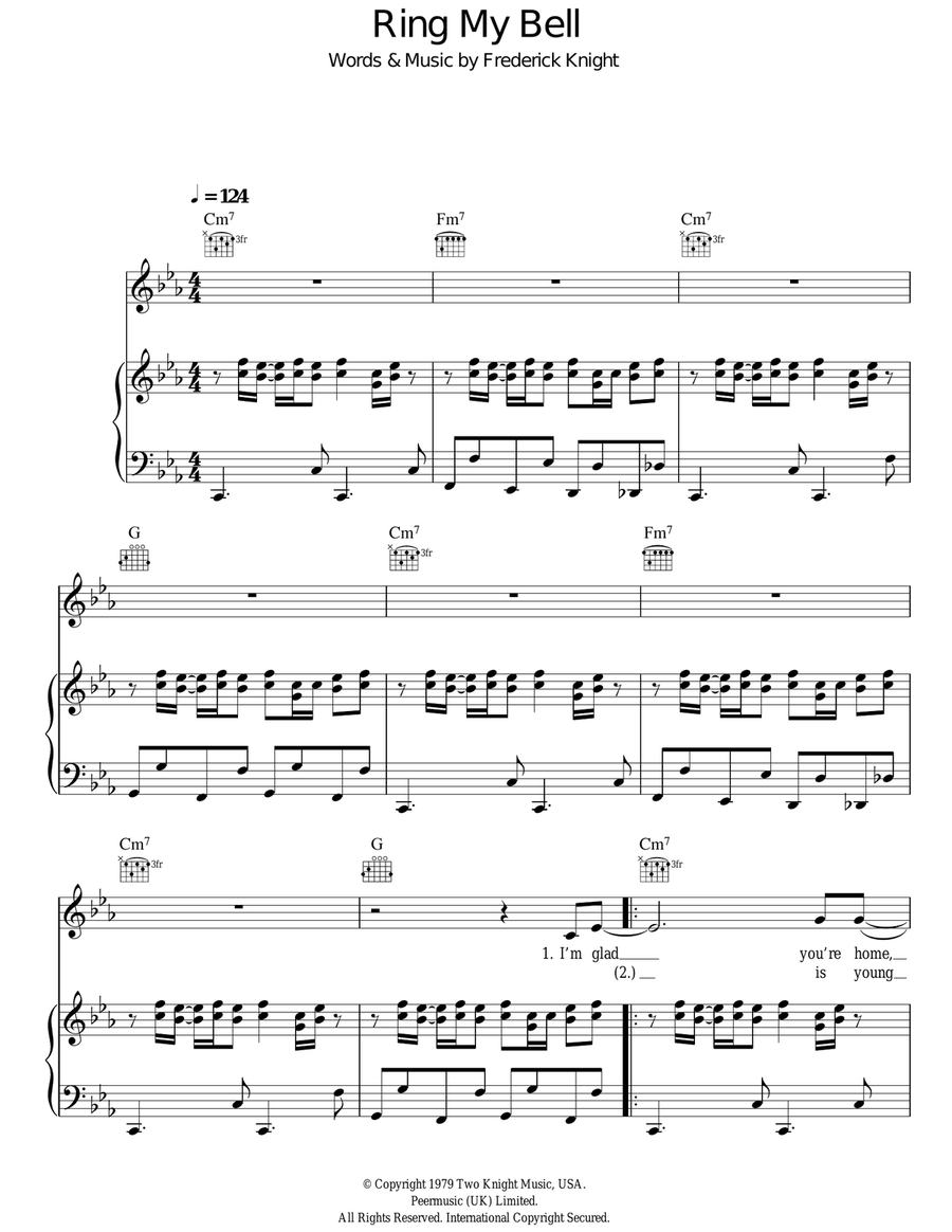 Ring My Bell Acoustic Guitar scores gallery preview page 1