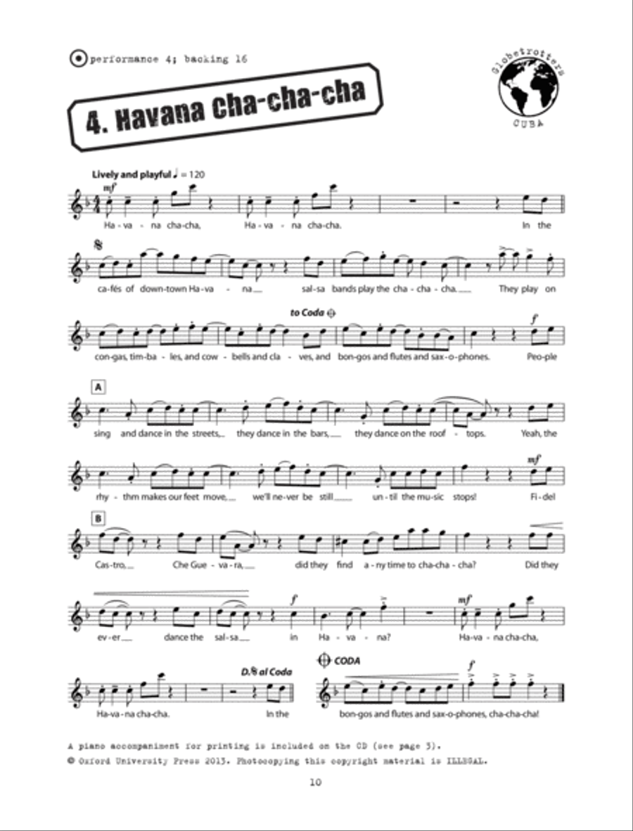 Saxophone Globetrotters, B flat edition + CD Soprano Saxophone scores gallery preview page 4