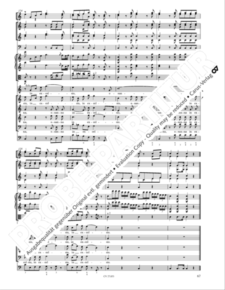 Creation Mass in A-major after Joseph Haydn (Schopfungsmesse in A nach Joseph Haydn) 4-Part scores gallery preview page 68