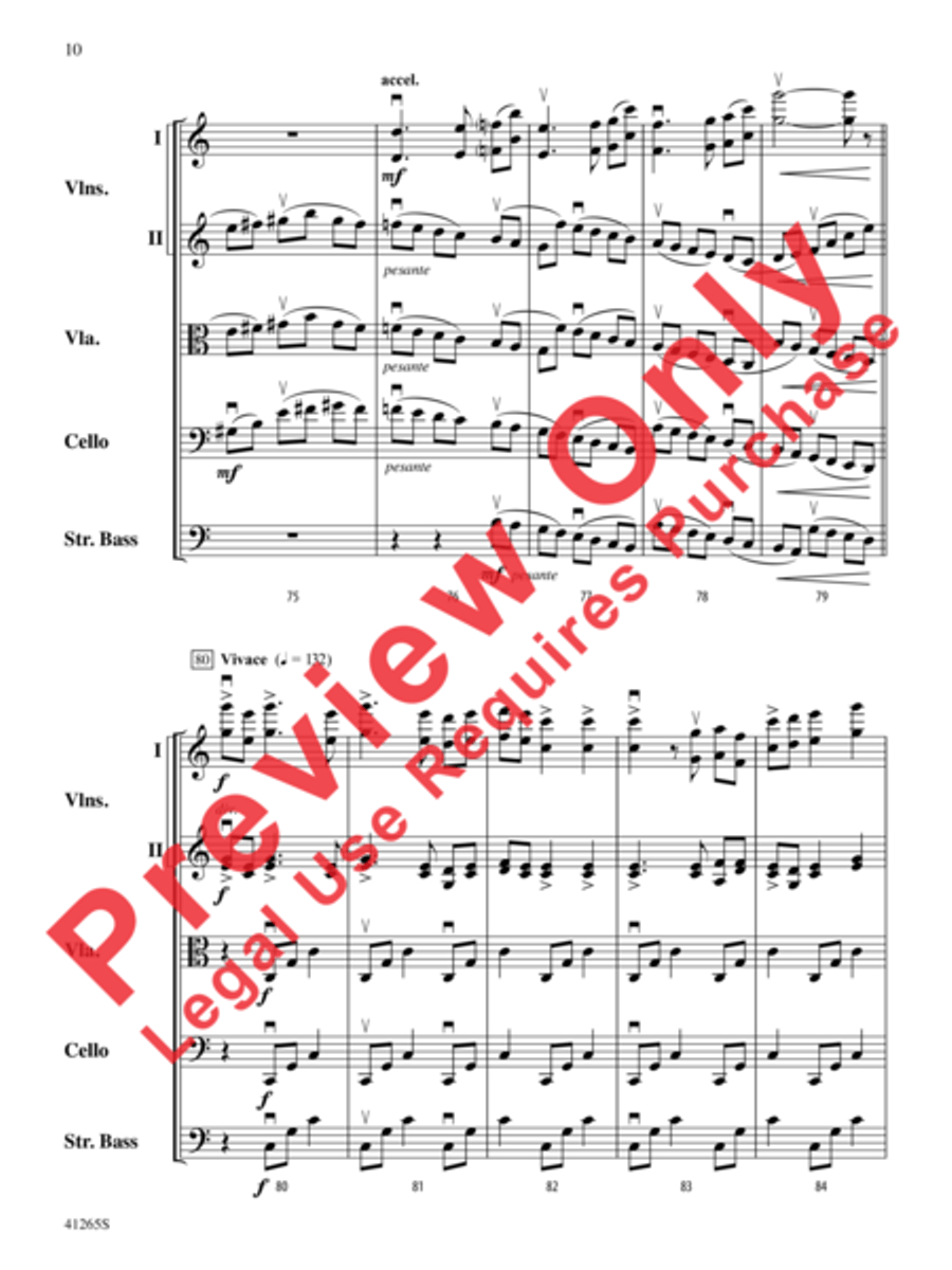 Country Song String Orchestra scores gallery preview page 11