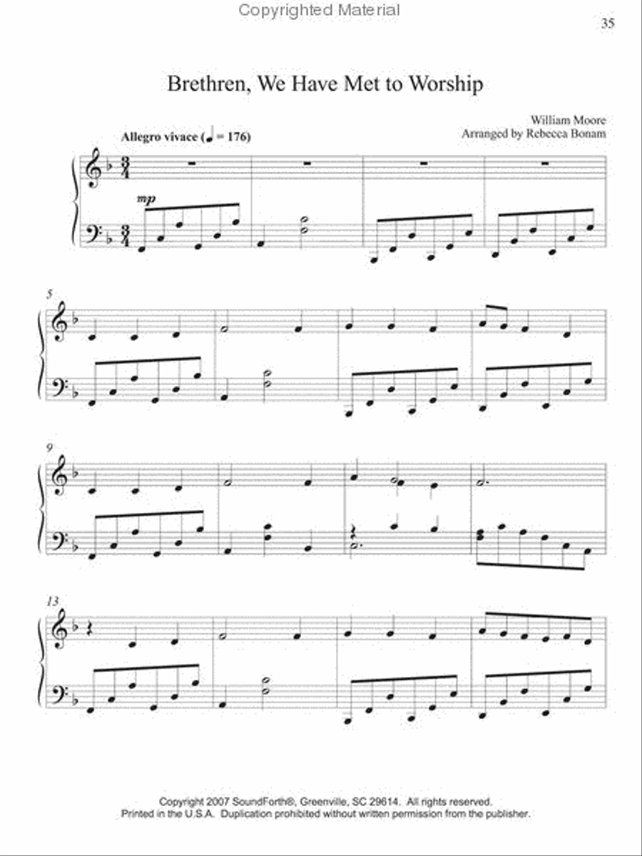 Hold the Fort Piano Solo scores gallery preview page 8