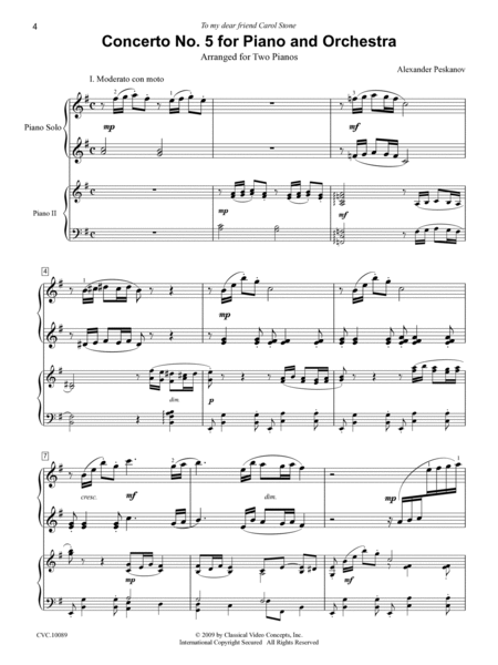Concerto No. 5 for Piano and Orchestra (Second Edition)