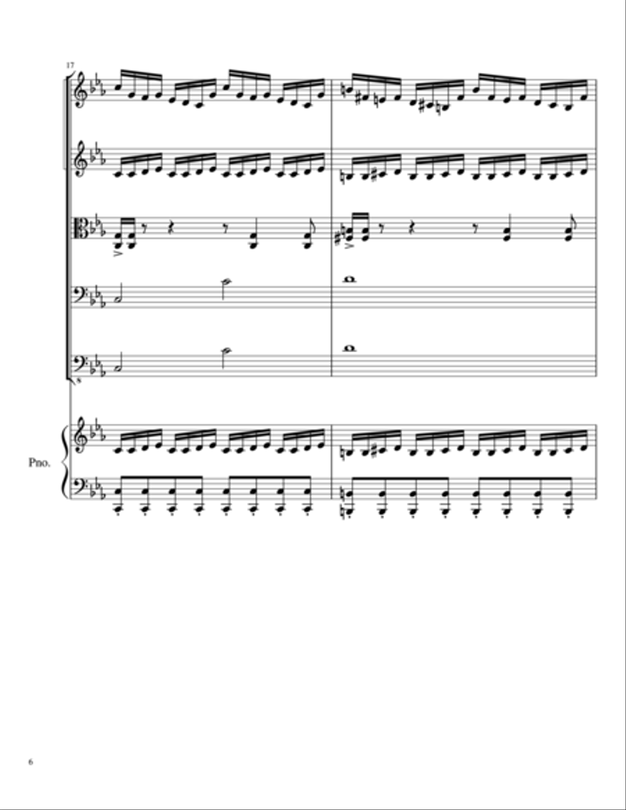 The Chase on the Mountain String Orchestra scores gallery preview page 6