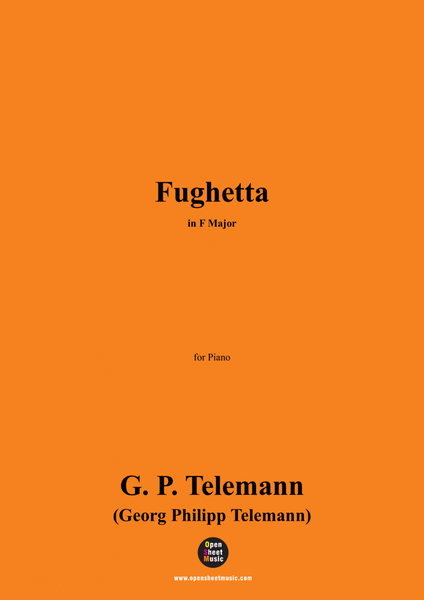 G. P. Telemann-Fughetta,in F Major,for Piano image number null