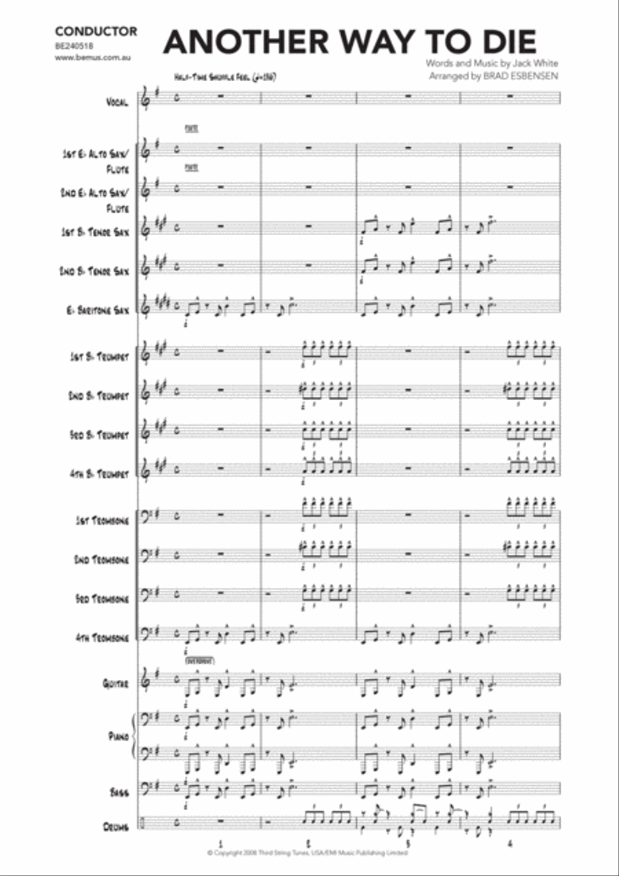 Another Way To Die Jazz Ensemble scores gallery preview page 3