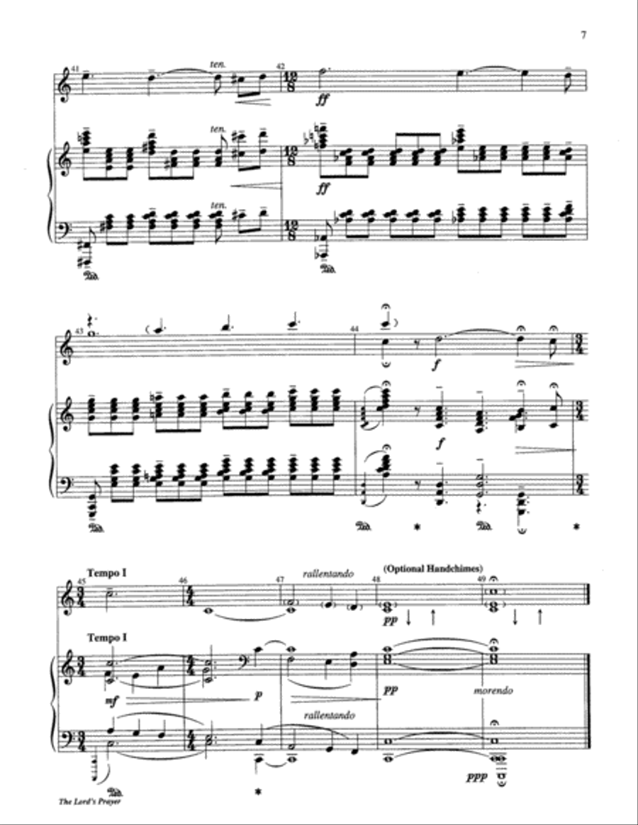 The Lord's Prayer Percussion scores gallery preview page 7