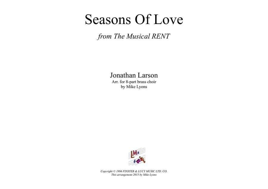 Seasons Of Love Brass Ensemble scores gallery preview page 1