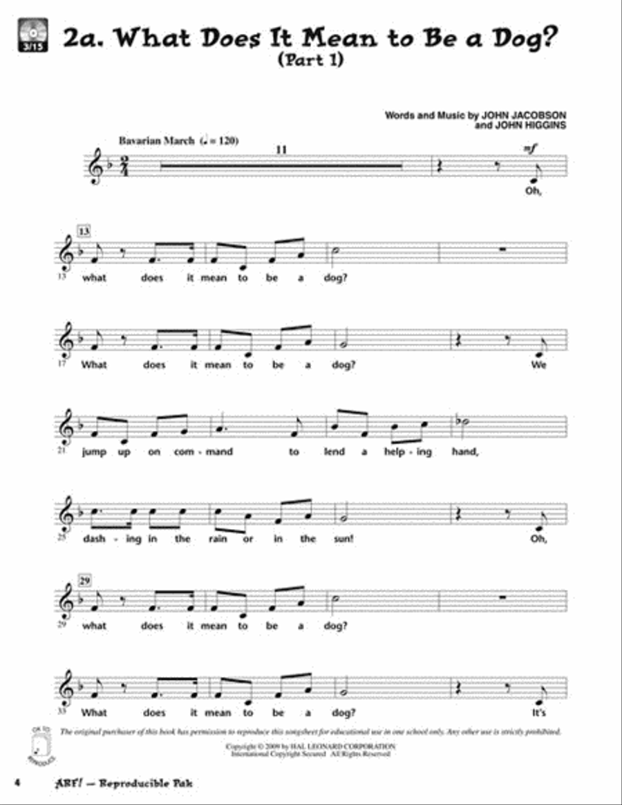 Arf! Arf! Choir scores gallery preview page 3