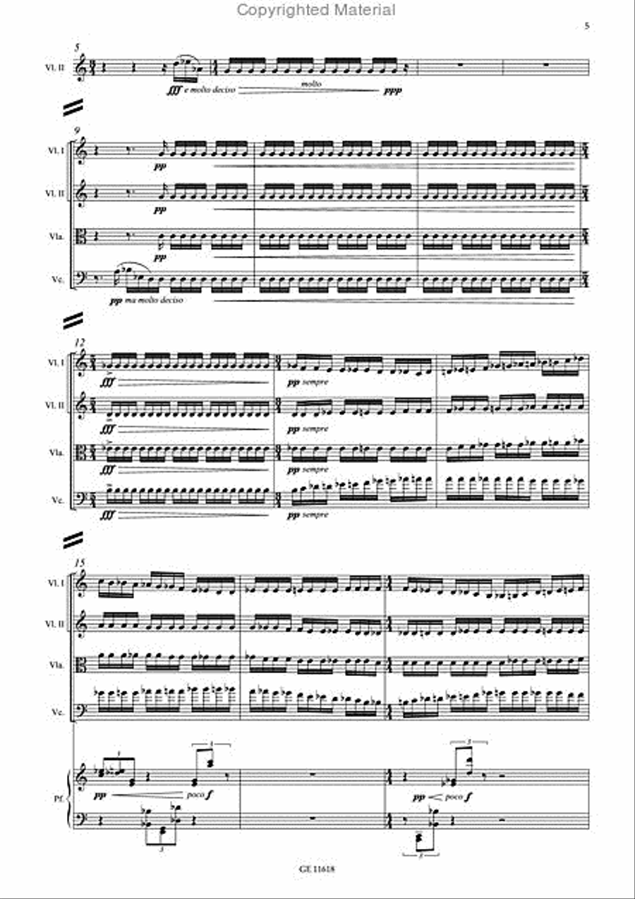 Agora Agora Piano Quintet scores gallery preview page 4