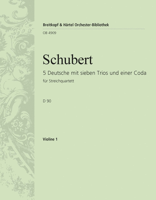 Book cover for 5 German Dances with 7 Trios and a Coda D 90