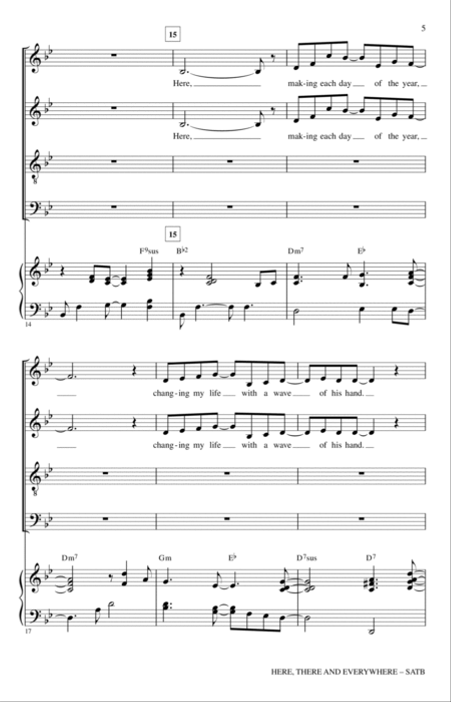Here, There And Everywhere 4-Part scores gallery preview page 3