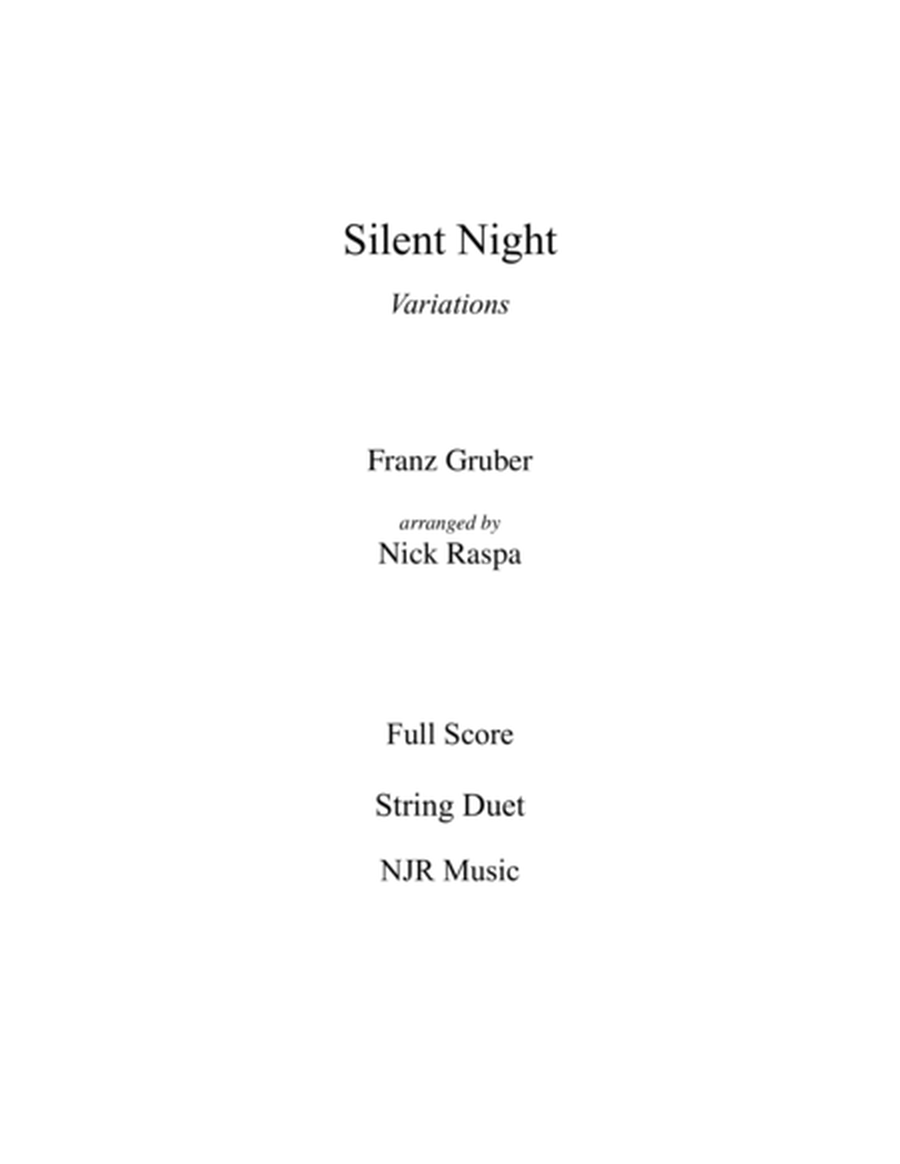 Silent Night - Variations (Violin & Viola) image number null