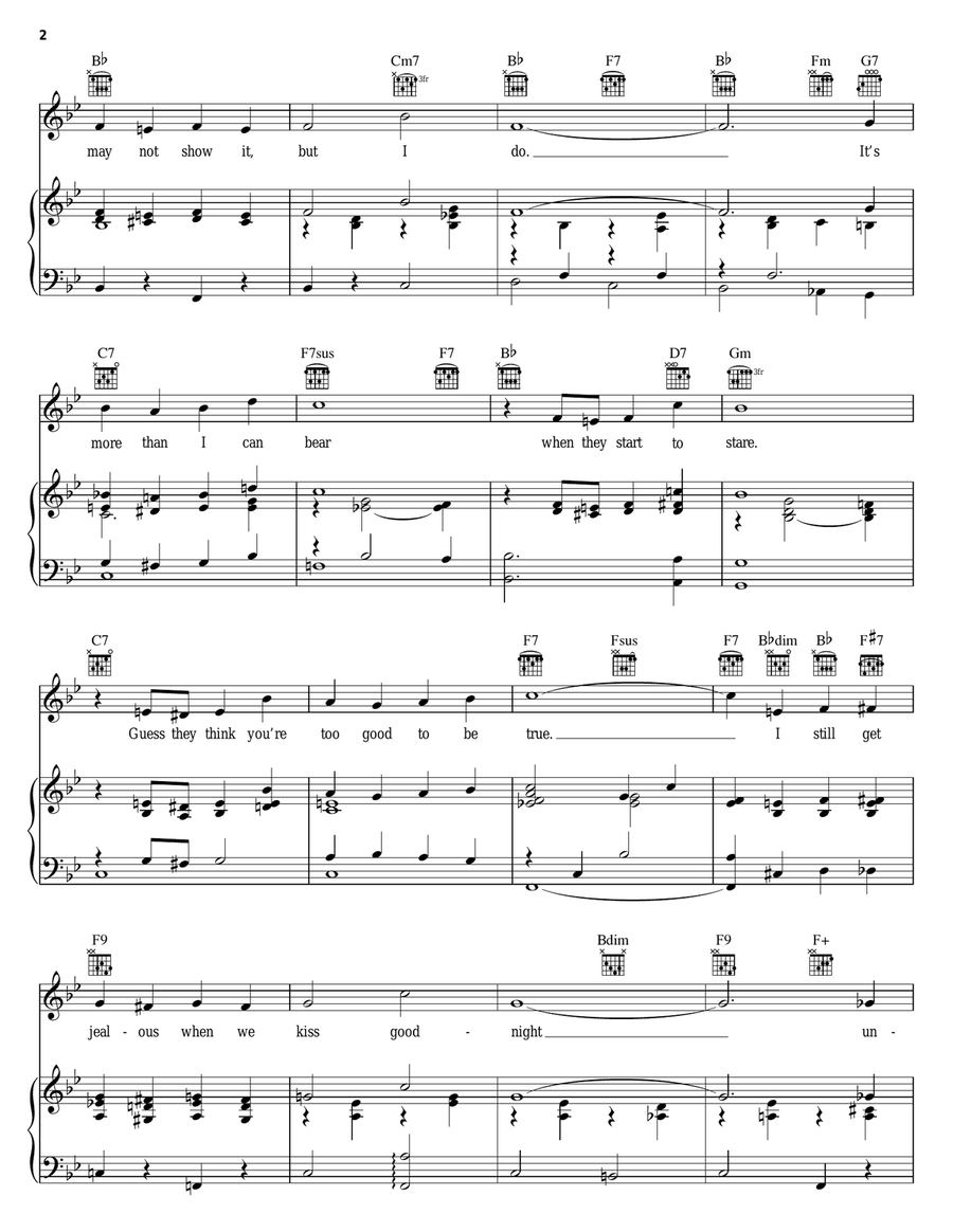 I Still Get Jealous Piano, Vocal, Guitar scores gallery preview page 2