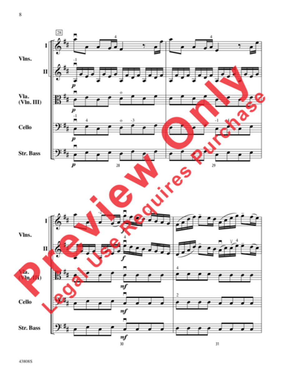 Overture to Euristeo Overture to Euristeo String Orchestra scores gallery preview page 9