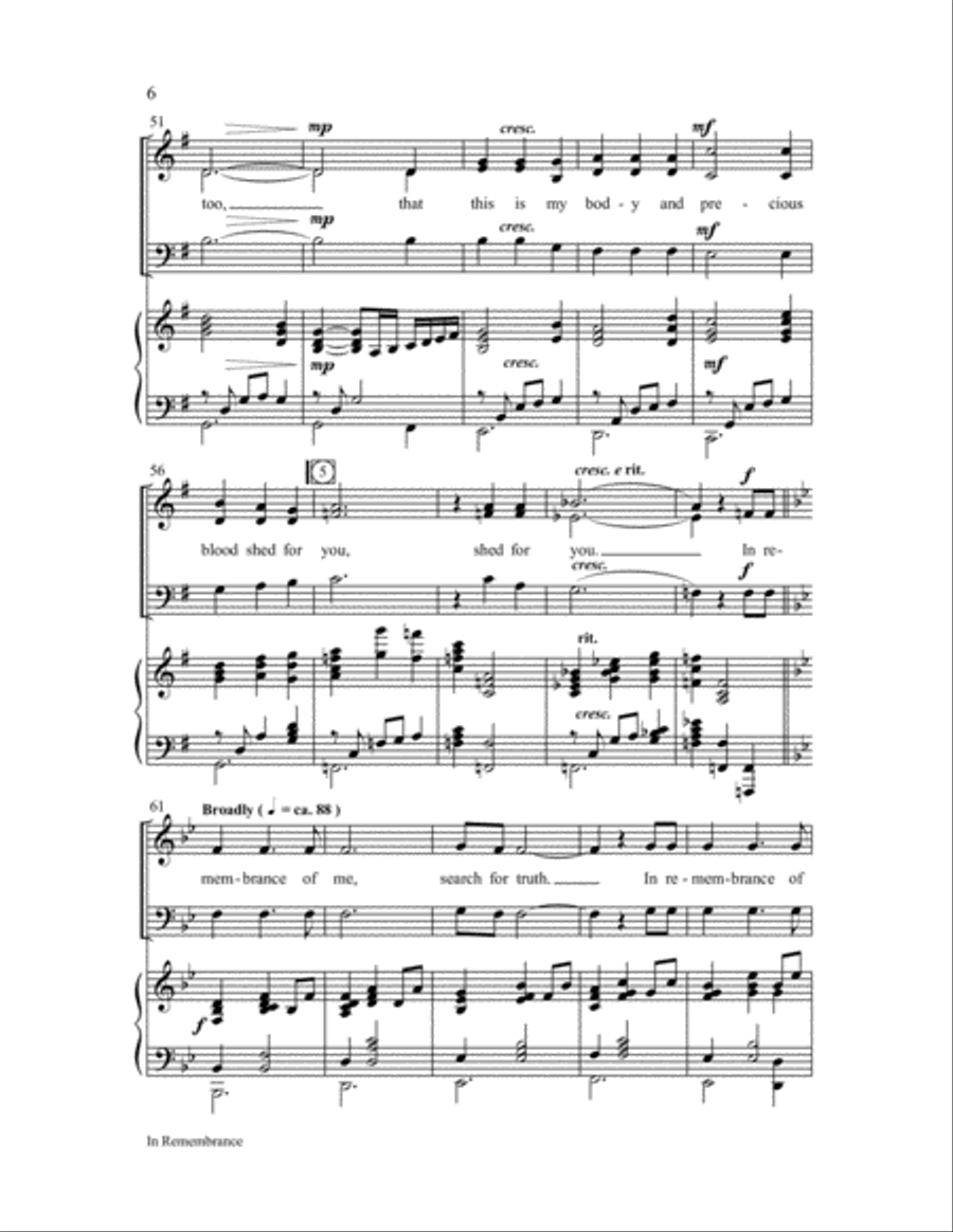 In Remembrance 3-Part scores gallery preview page 6