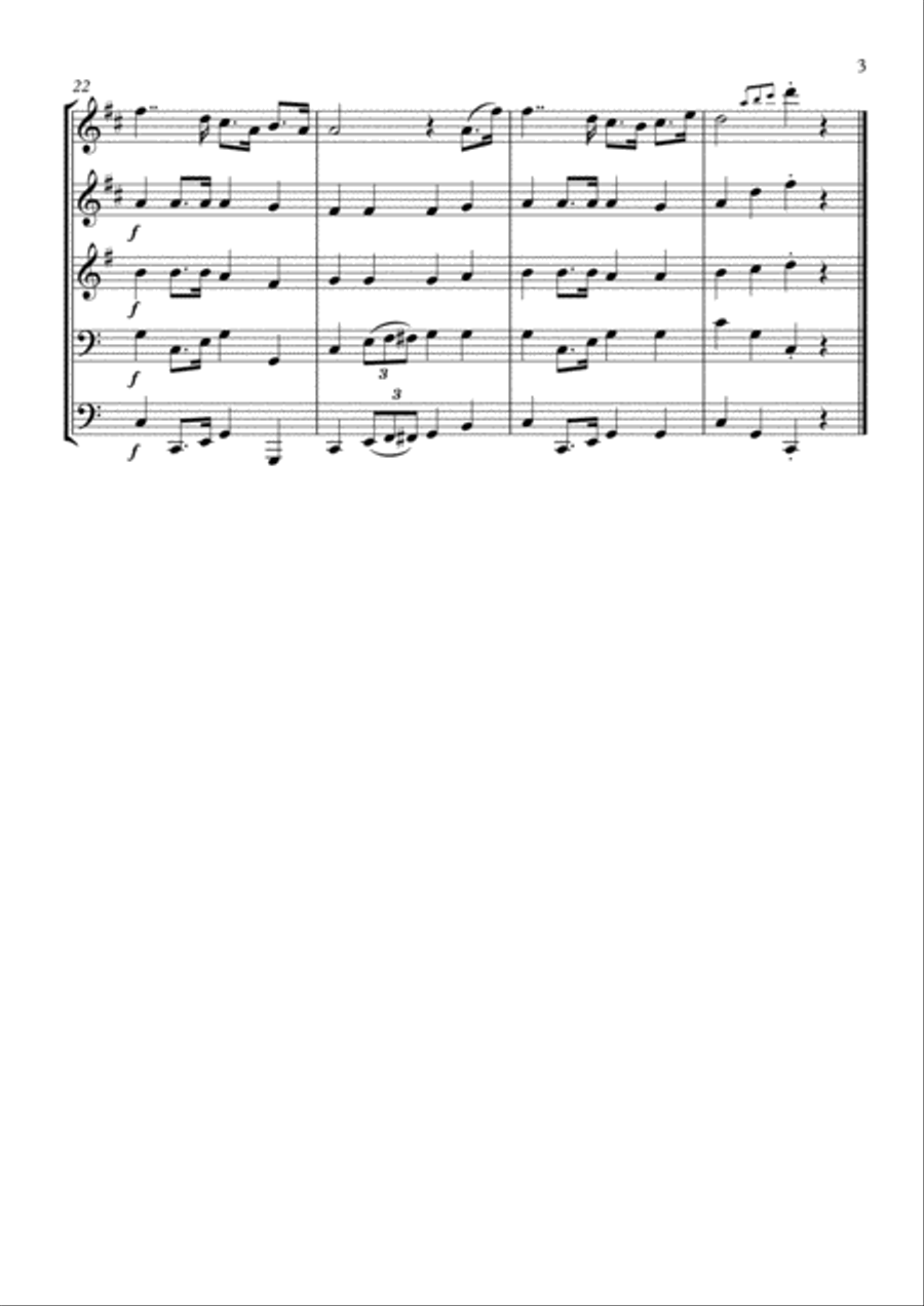 Das Lied von Brabant Brass Ensemble scores gallery preview page 3