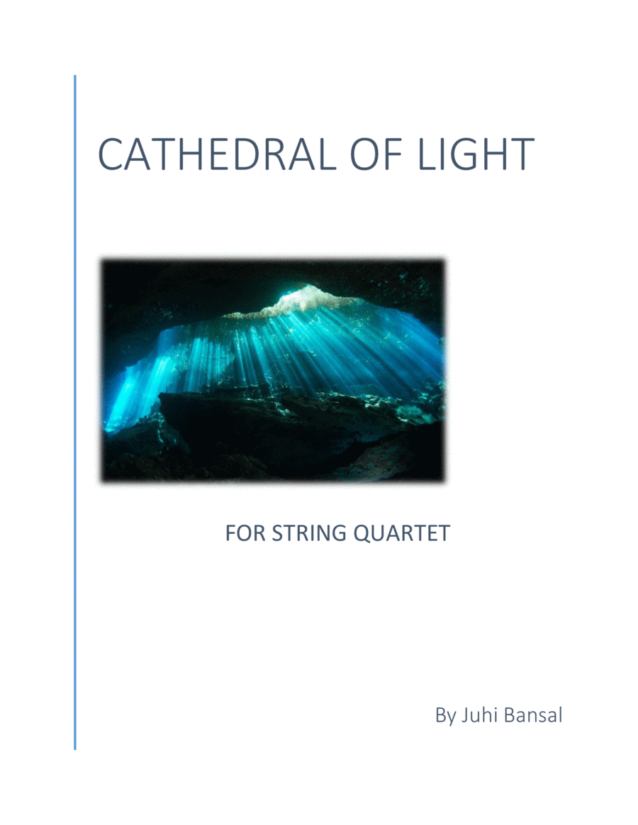 Cathedral of Light (for string quartet) String Quartet scores gallery preview page 1