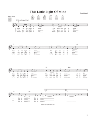 This Little Light Of Mine (from The Daily Ukulele) (arr. Liz and Jim Beloff)