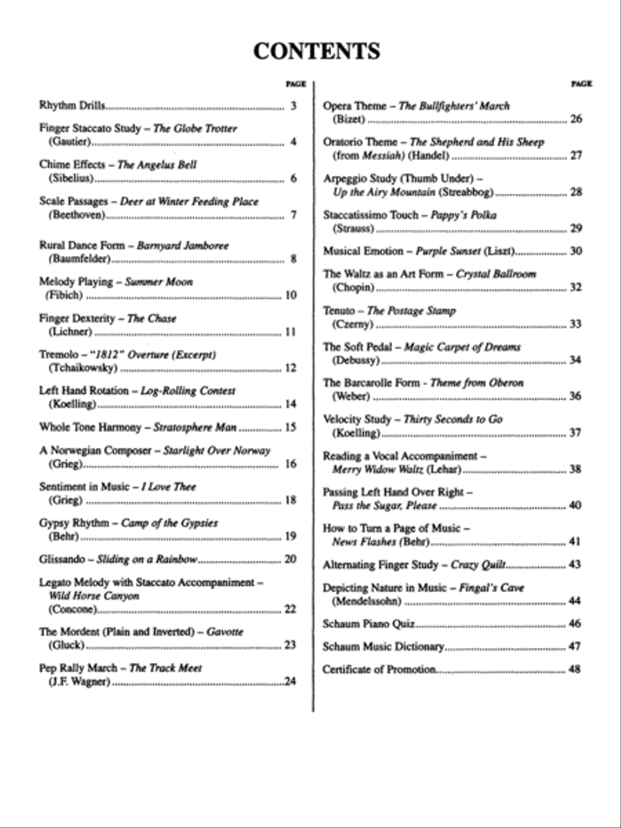 John W. Schaum Piano Course, E: The Violet Book Piano Method scores gallery preview page 2