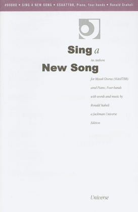 Book cover for Sing a New Song - SSAATTBB