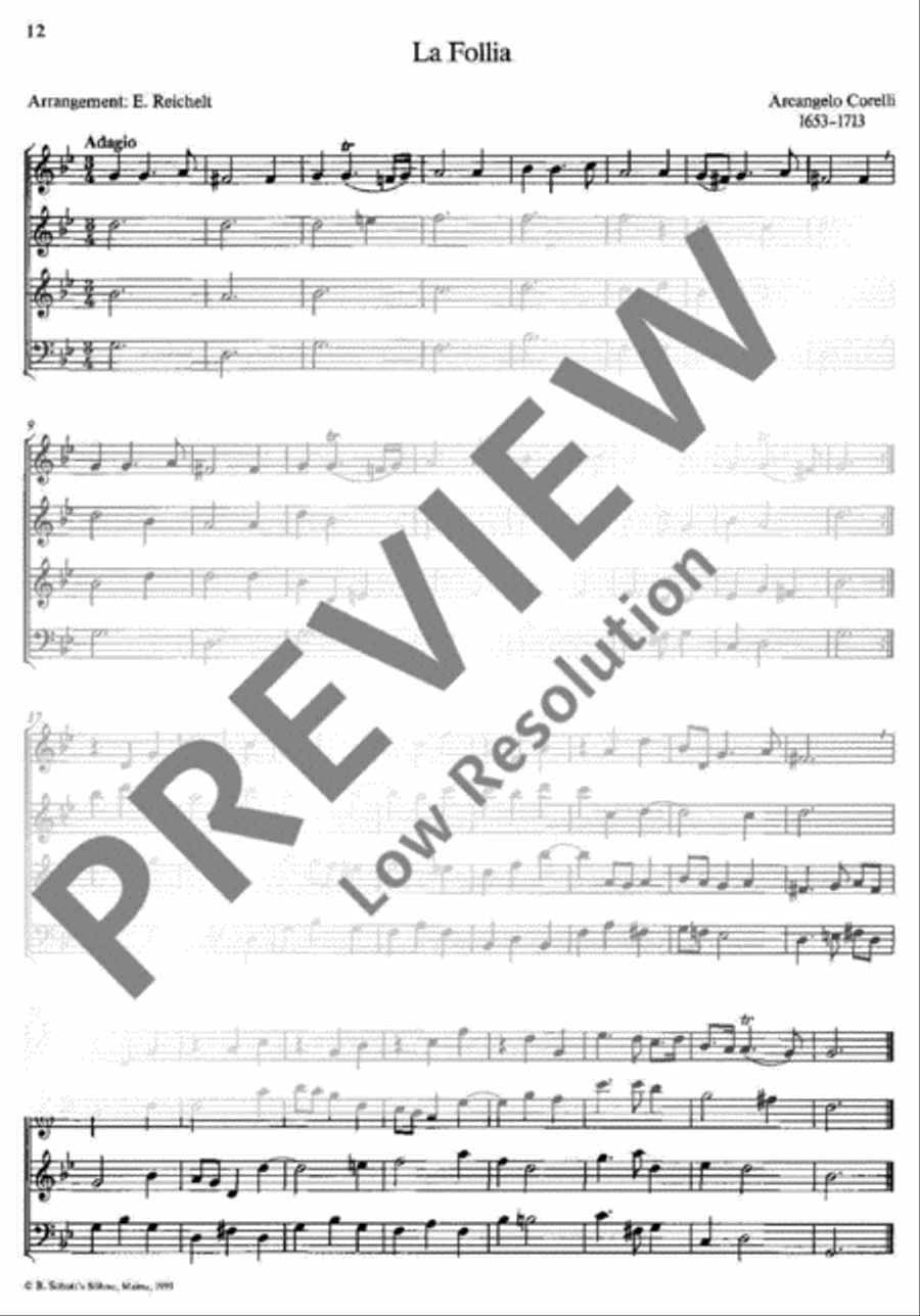 La Follia Recorder scores gallery preview page 2