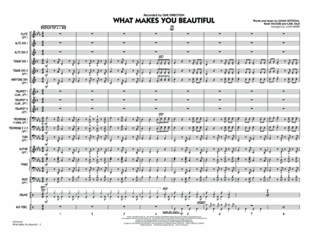 What Makes You Beautiful - Conductor Score (Full Score)