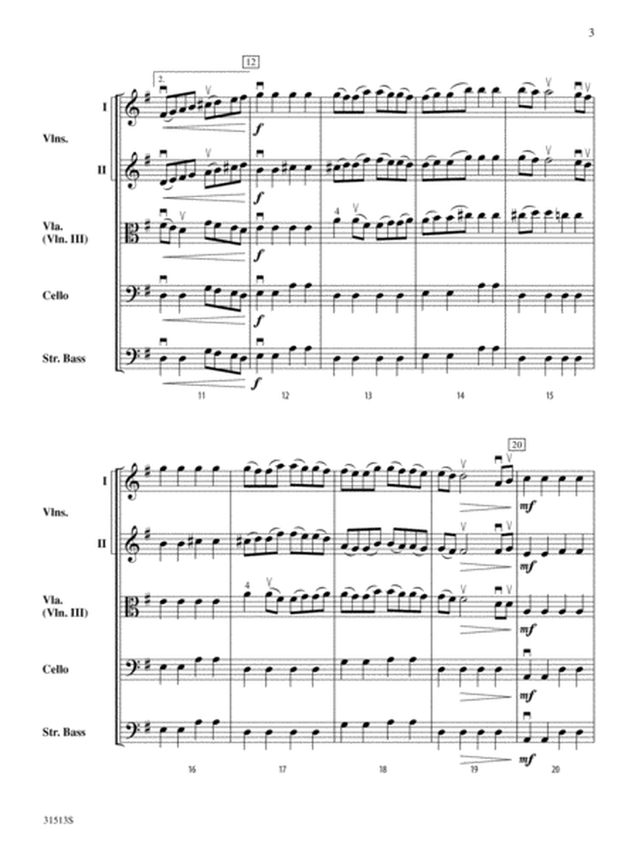 Country Wedding Dance (from The Moldau): Score