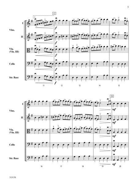 Country Wedding Dance (from The Moldau): Score