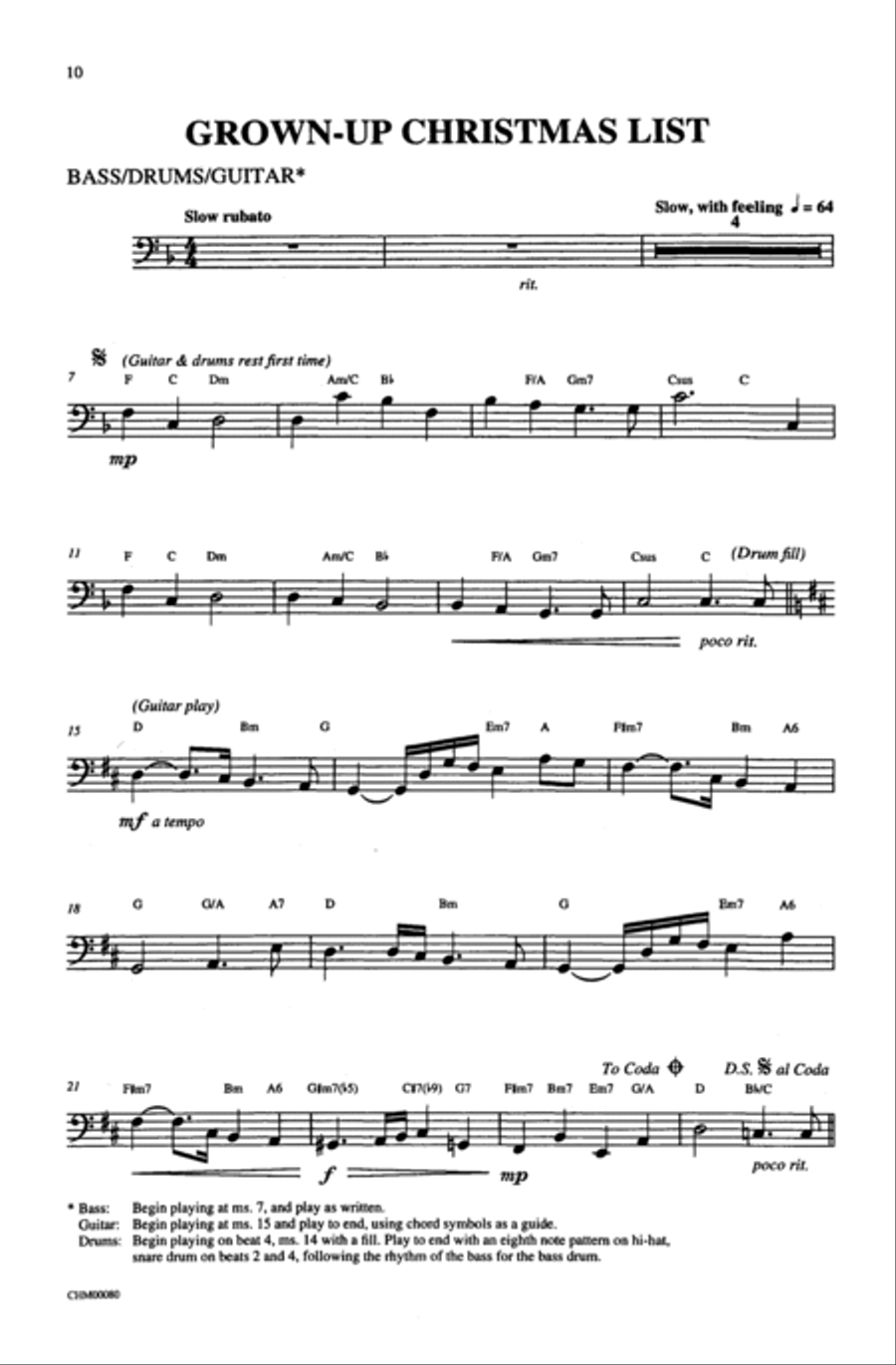 Grown Up Christmas List Grown Up Christmas List 3-Part scores gallery preview page 3