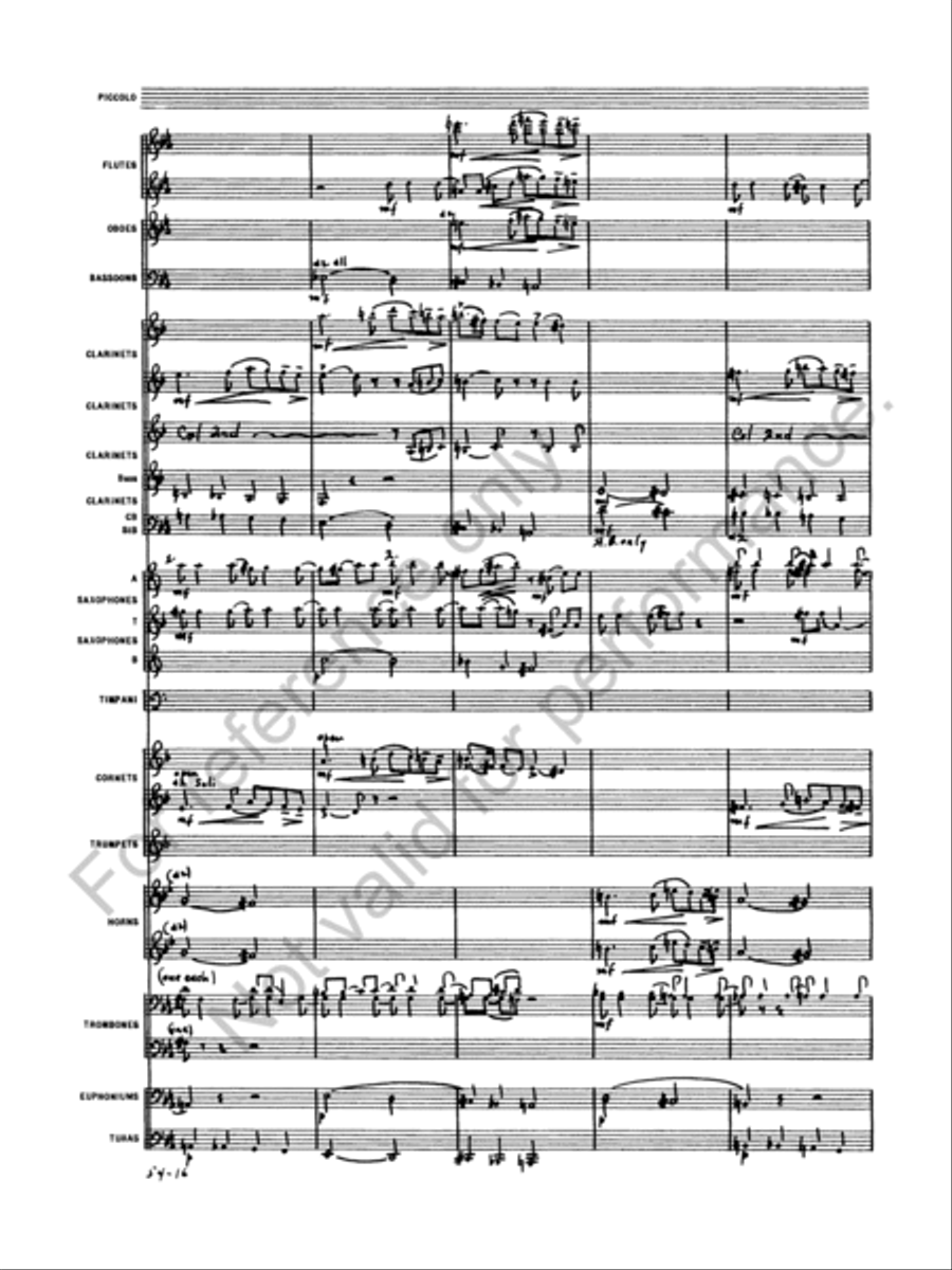 Symphony No. 5 Concert Band scores gallery preview page 18