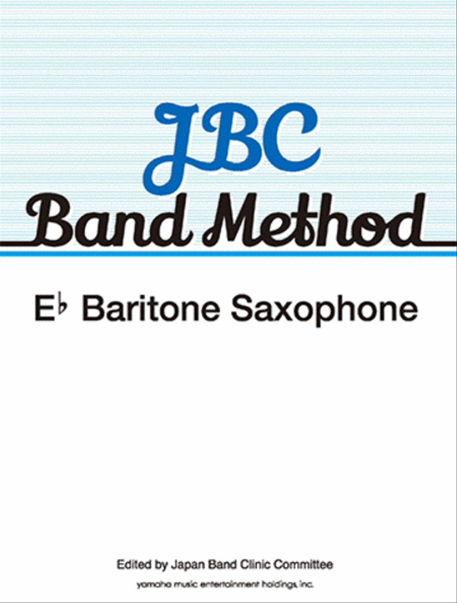 JBC BAND METHOD E♭ Baritone Saxophone/English Version Concert Band scores gallery preview page 1