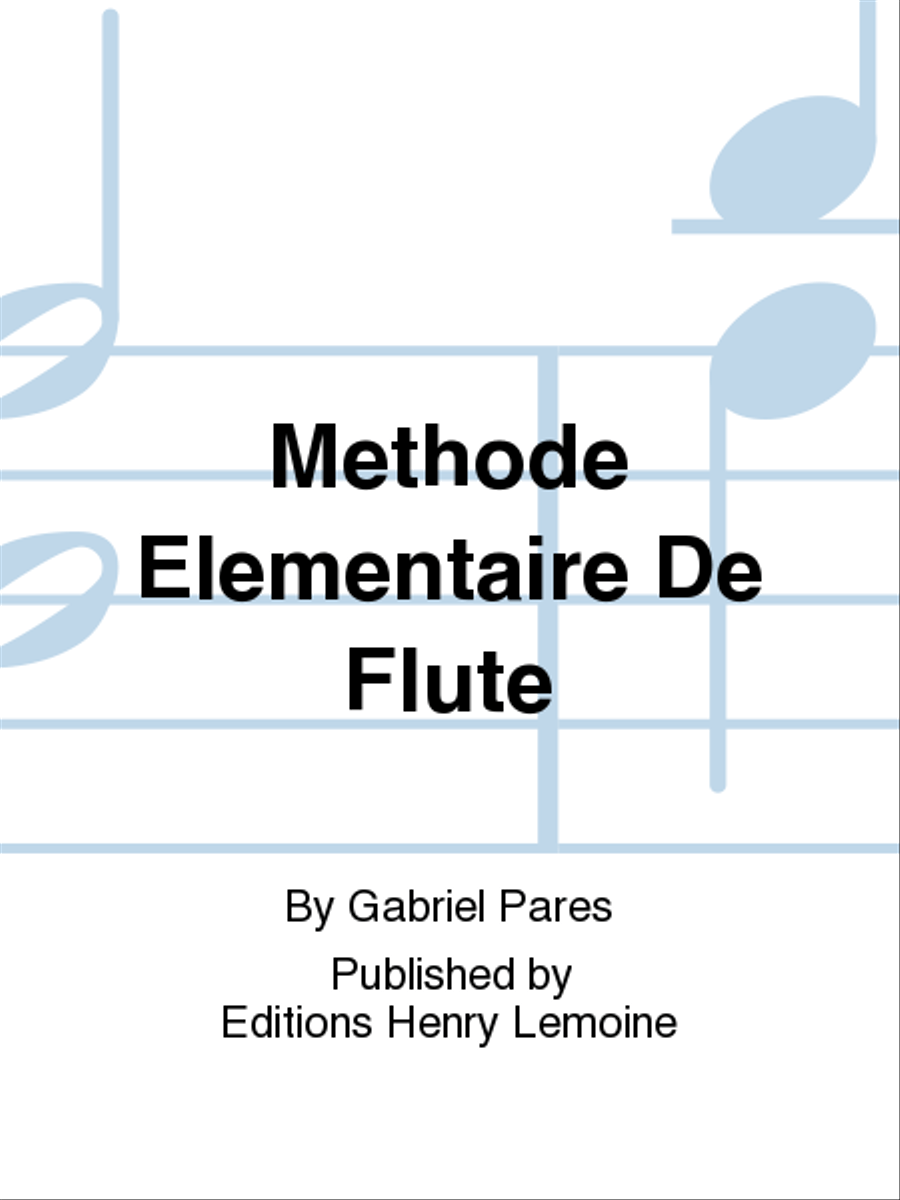 Methode Elementaire De Flute Flute scores gallery preview page 1