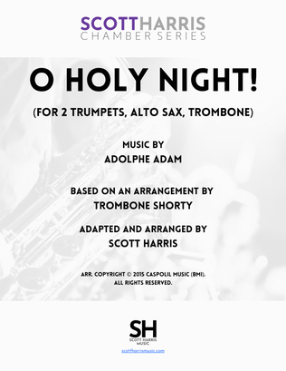 Book cover for O Holy Night! (2 Trumpets, A. Sax, Trombone)