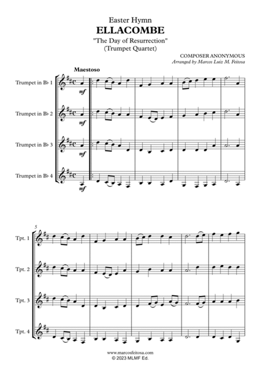 ELLACOMBE (The Day of Resurrection) - Trumpet Quartet image number null