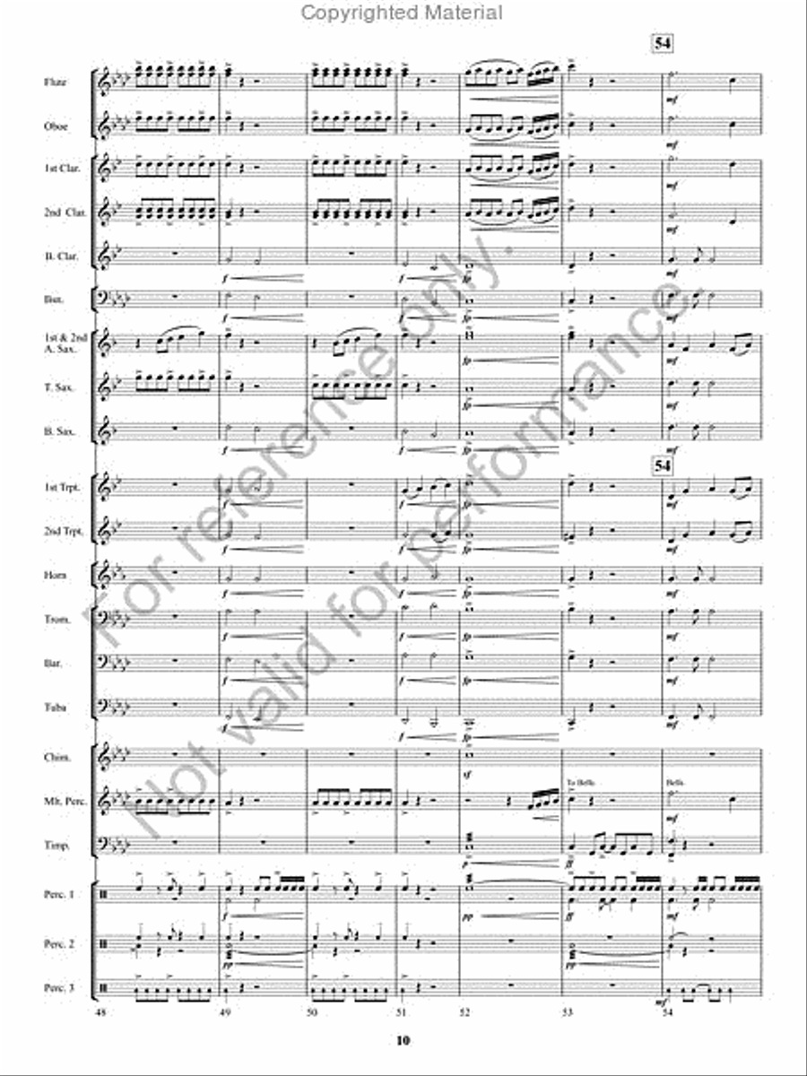 Kennesaw Mountain Celebration Concert Band scores gallery preview page 9