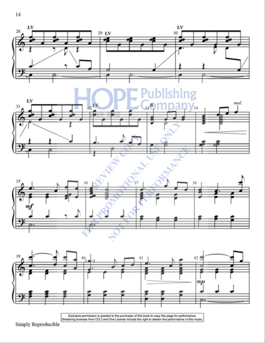 Simply Reproducible Hymns Handbell Choir scores gallery preview page 17