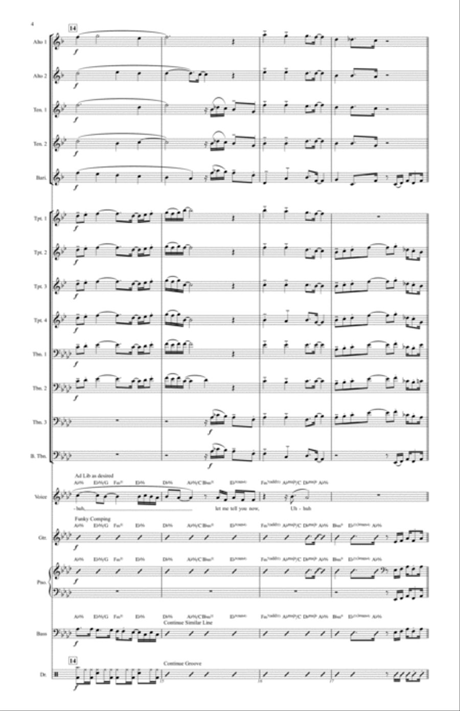 I Want You Back Jazz Ensemble scores gallery preview page 4