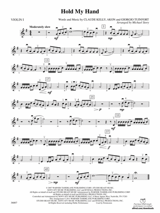 Hold My Hand: 1st Violin