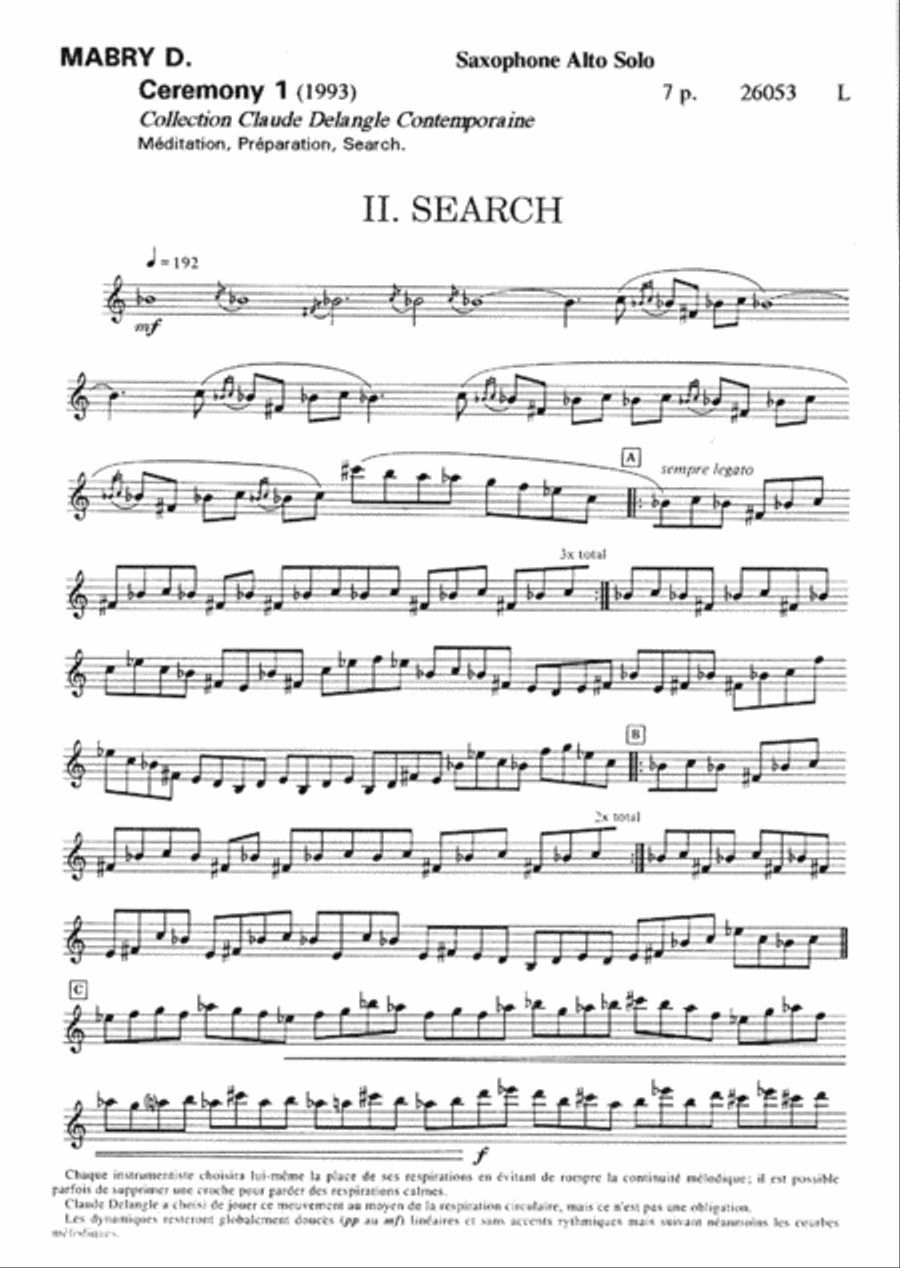 Ceremony I Ceremony I Oboe scores gallery preview page 2