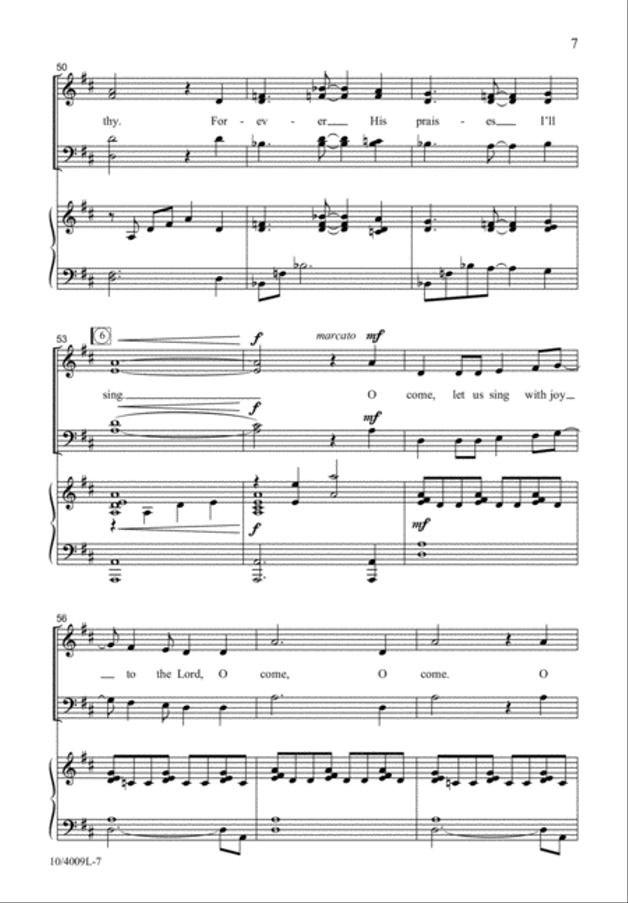 O Come, Let Us Sing 4-Part scores gallery preview page 8