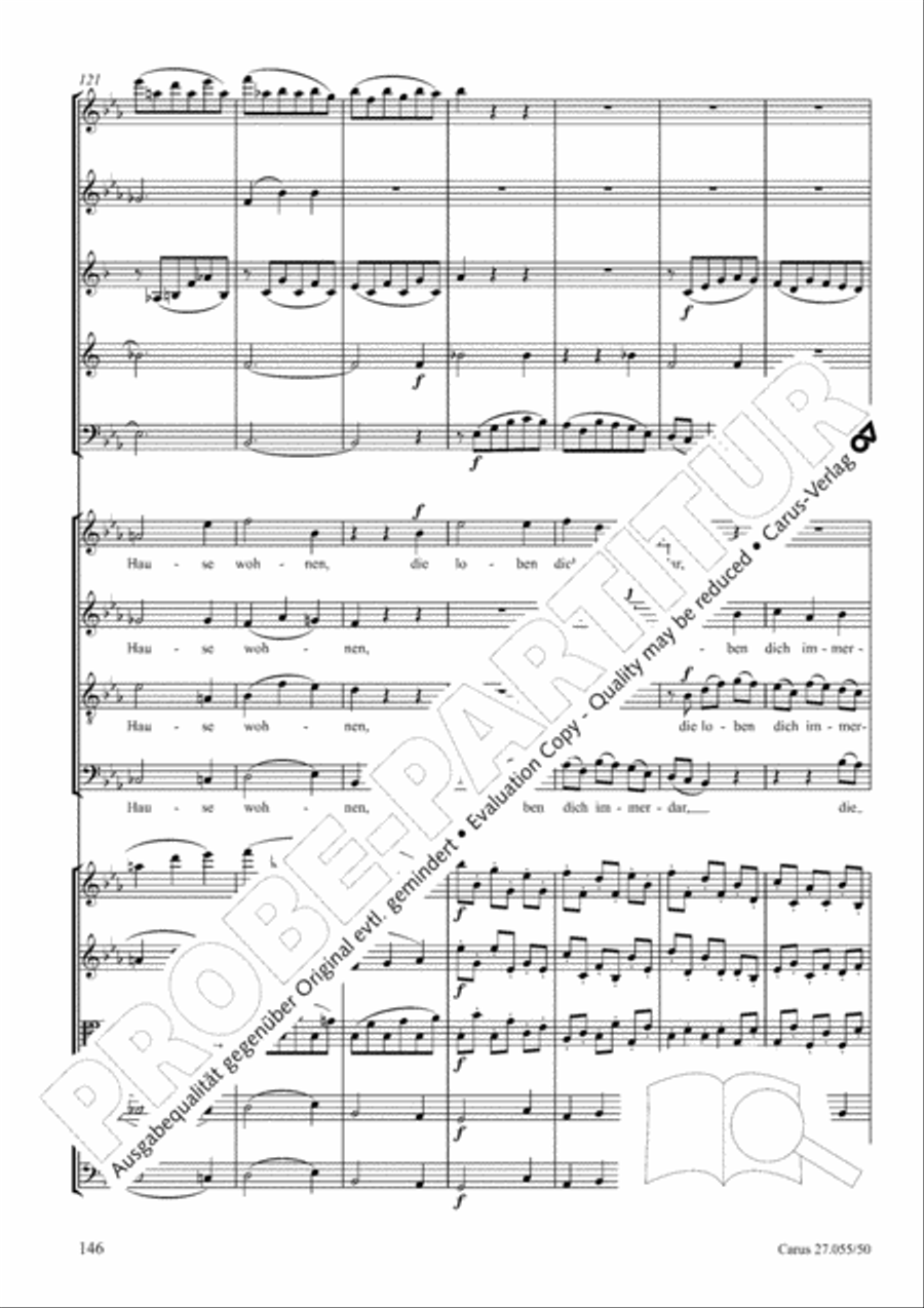 Ein Deutsches Requiem (German Requiem) 4-Part scores gallery preview page 153