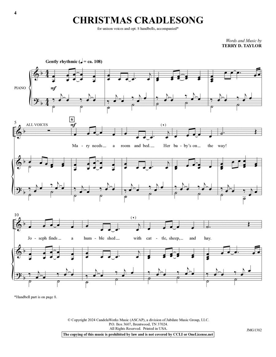 Christmas Cradlesong - Director's Score/Resource